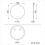 AICA 70cm Backlit LED Bathroom Mirror Round, 3 Color Lights 7