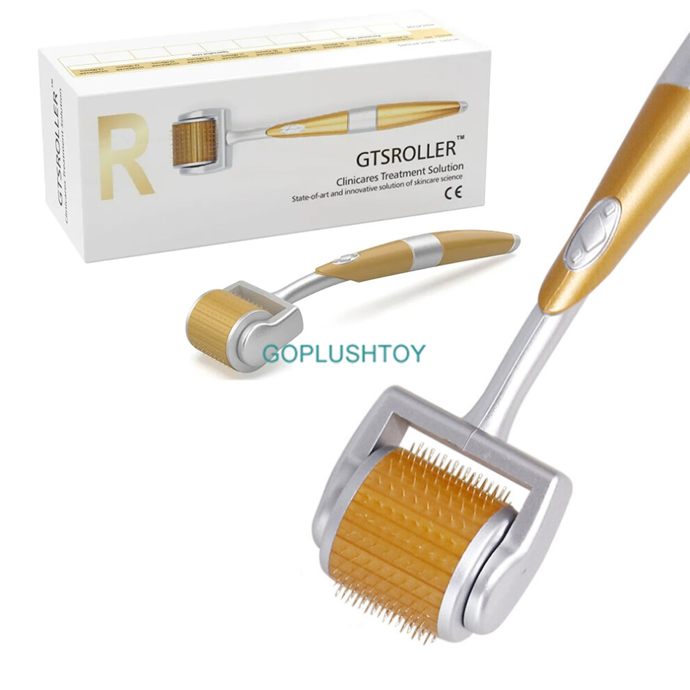 (192 Microneedle Roller Gold, 0.75mm) Derma Roller Titanium Microneedle Roller Skin Care