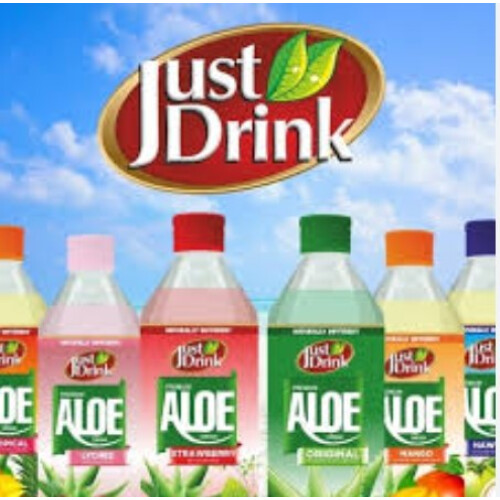 (Pack Of 12) JUST DRINK STRAWBERRY ALOE VERA - 500ML 2
