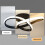 Black Nordic Flower-shaped LED Ceiling Light - 32W, 3 CCT, 5-10m2 Coverage, Easy Install 4