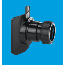 McAlpine BOSSCONN82-BL Black Mechanical Soil Pipe Boss Connector