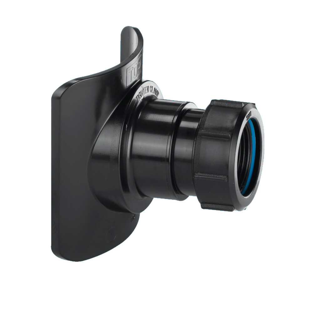Mcalpine Bossconn82t-Bl Black Mechanical Soil Pipe Boss Connector
