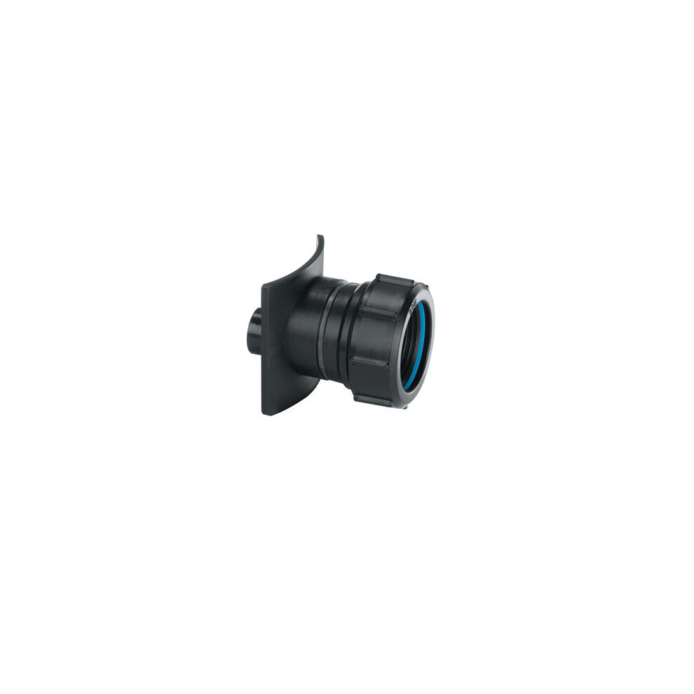 McAlpine BOSS82CAST-BL Black Mechanical Two Piece Cast Iron Soil Pipe Boss Connector to suit 22mm drill size