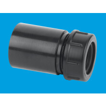 McAlpine R16-BL 1¼" x 19/23mm Reducer in ABS Black