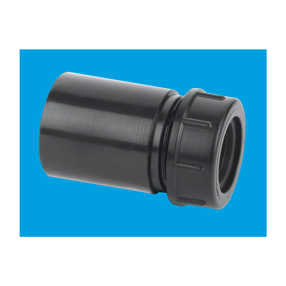 McAlpine R16-BL 1Â¼" x 19/23mm Reducer in ABS Black