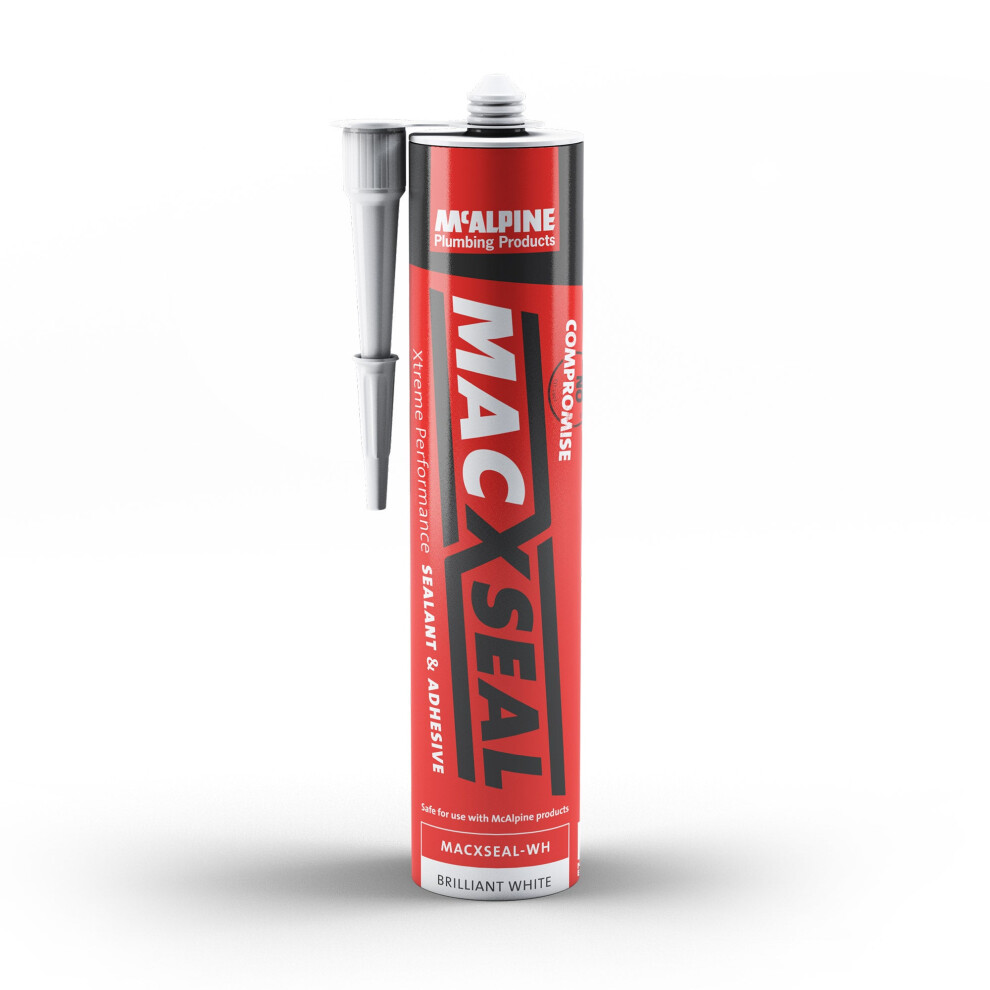 Mcalpine Macxseal-Wh Hybrid Sealant & Adhesive 290Ml White