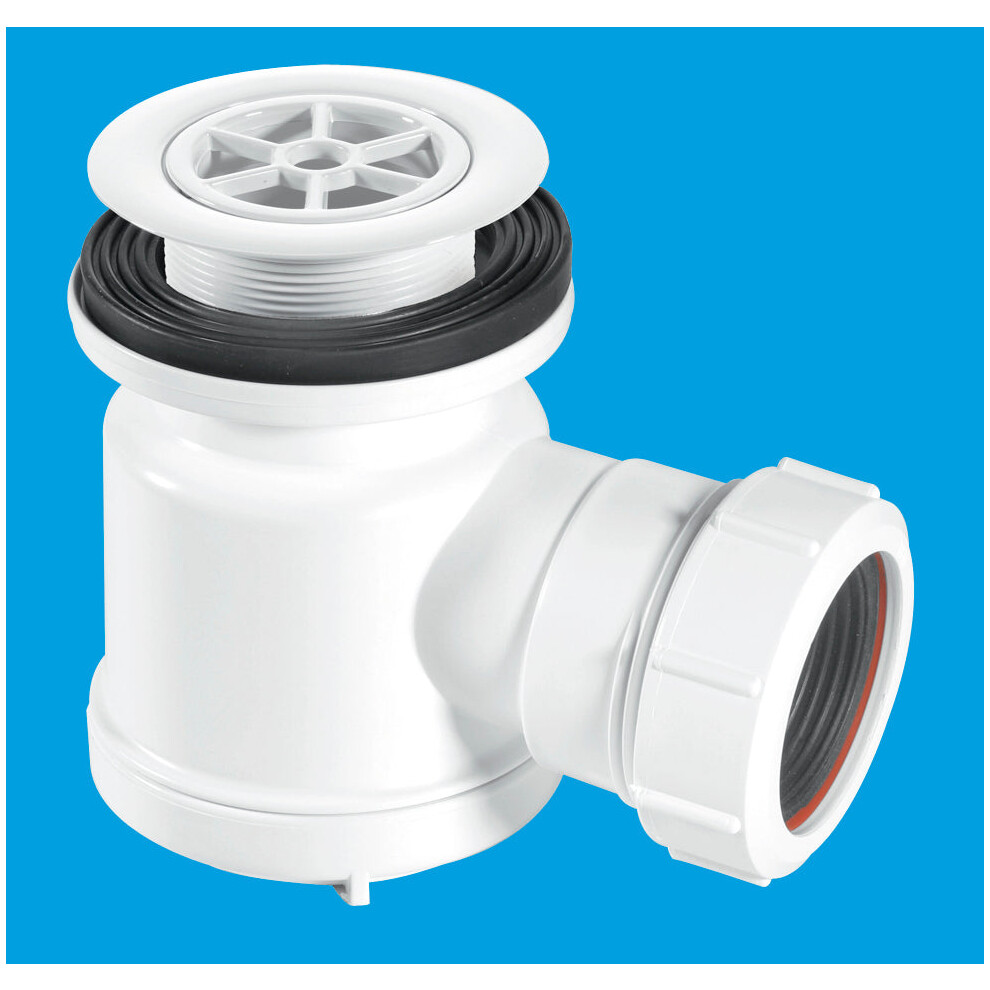 Mcalpine Stw1-R 19Mm Water Seal Shower Trap With Universal Outlet