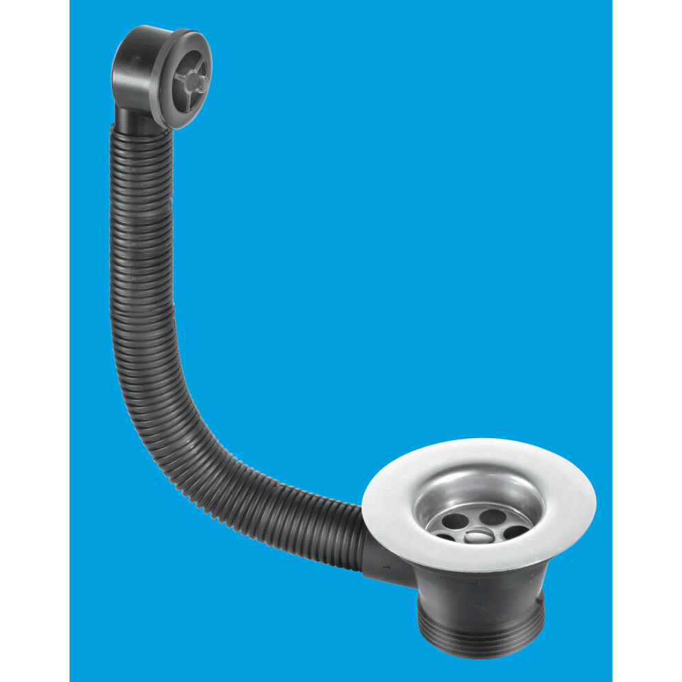 Mcalpine Chrome Plated Combined Sink Waste And Overflow 1.5'' Fsw2pp