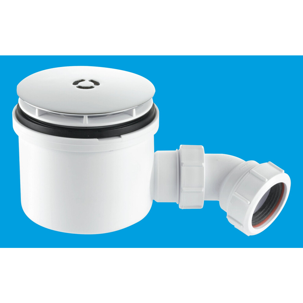 McAlpine ST90CP10-HP2 1Â½" 90mm Hi-Flow Shower Trap