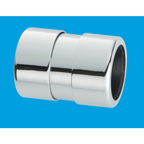 McAlpine McAlpine 32G-CB Chrome Plated Brass Compression Straight Connector 32mm