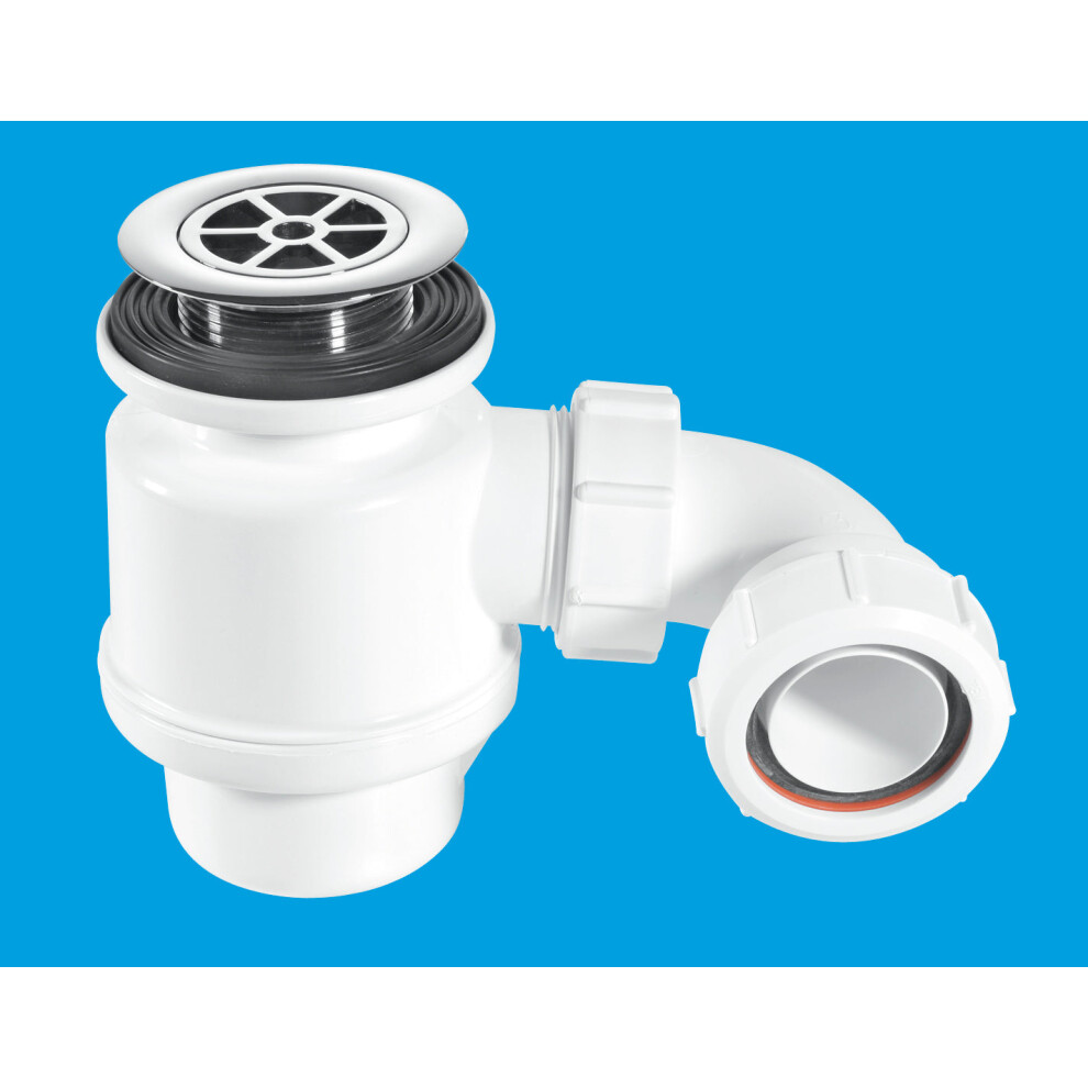 Mcalpine Stw4-Rb 50Mm Water Seal Resealing Shower Trap With Multifit Outlet