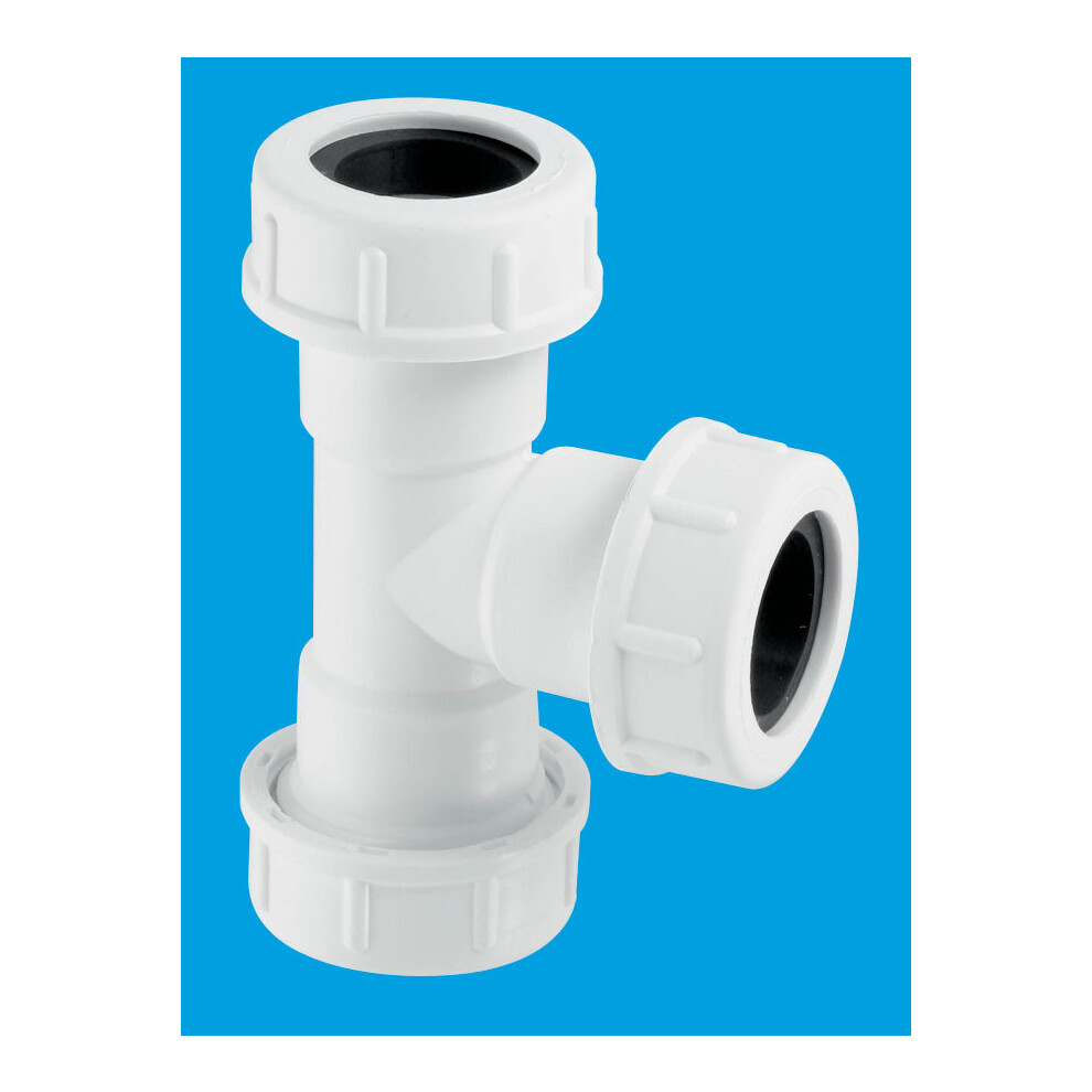 McAlpine R3M Â¾" x 3m length HDPE White Overflow Pipe