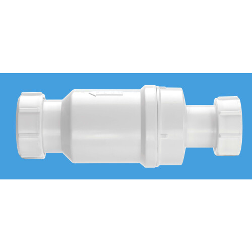 McAlpine McAlpine MACVALVE-2 Self Closing Waste Valve - Loose Nut x Compression