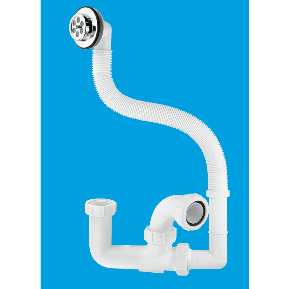Mcalpine Fj10 75Mm Seal Bath Trap With Flexible Overflow