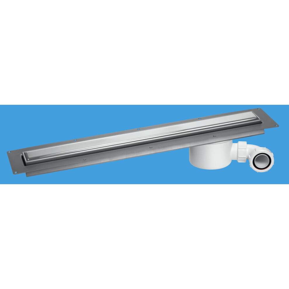 McAlpine CD1200-O-P Polished Stainless Steel Slimline Channel Drain - 1148mm