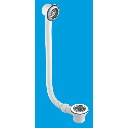 McAlpine McAlpine Chrome Plated Combined Bath Waste and Overflow 1.5'' FBW2P
