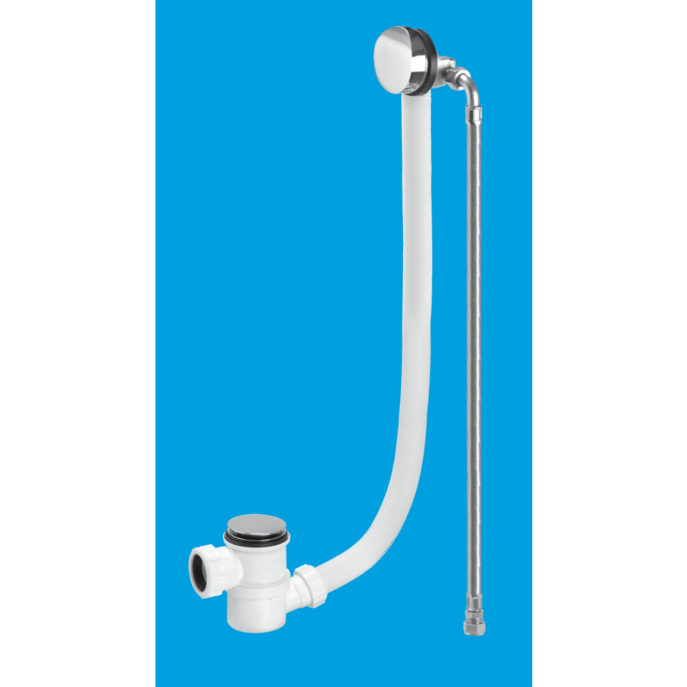 McAlpine HC2650UK-FIL Chrome Plated Brass Bath Filler and Overflow