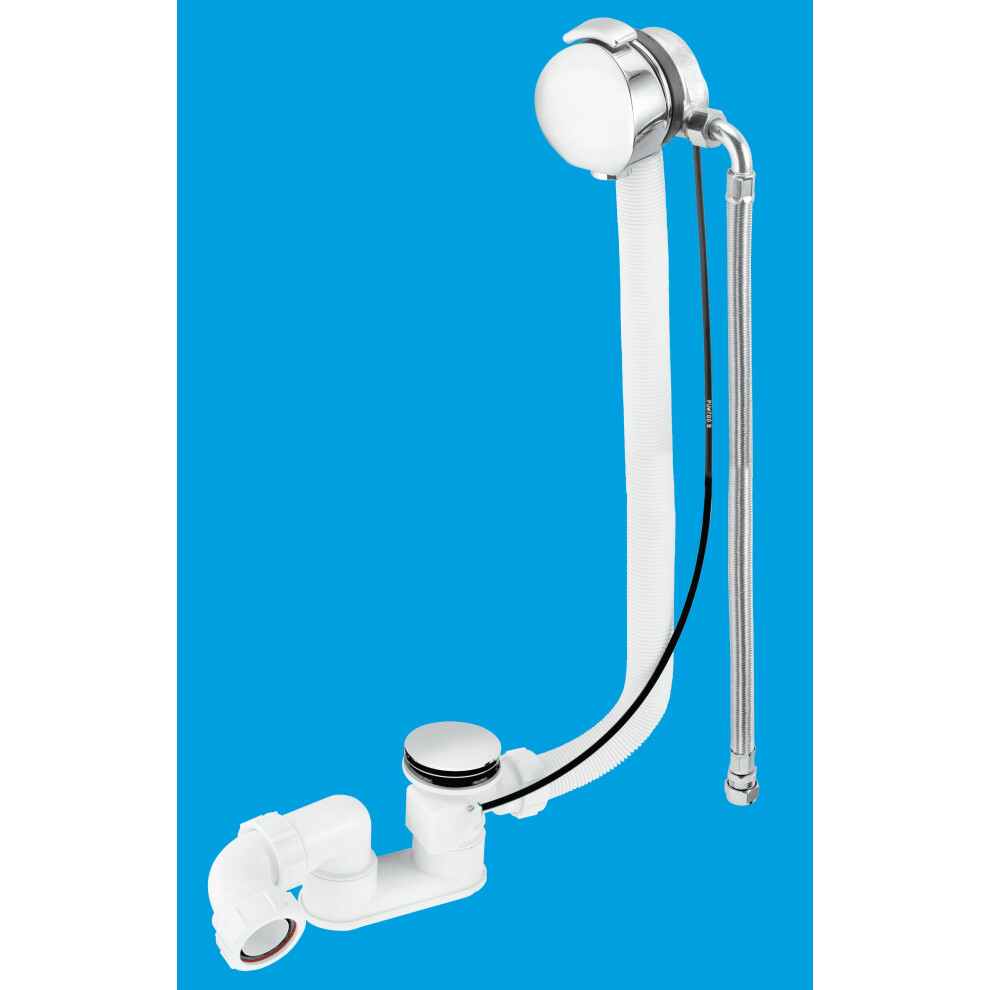 McAlpine HCN3165UK-1M Chrome Plated Brass Bath Filler and Overflow