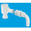 McAlpine McAlpine R45E 1½" Complete Screened Tank Overflow Connector - Extended 1