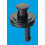 McAlpine McAlpine BP1-CAP Black Plastic Captive Plug - 1½" diameter (for 1¼" waste) 1