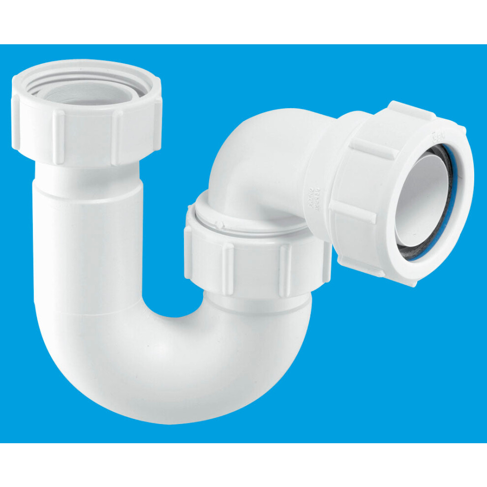 Mcalpine Bt4 50Mm Water Seal Tubular Swivel 'P' Trap With 1¼" Multifit Outlet