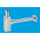 McAlpine McAlpine CA32SQUK-CB Chrome Plated Brass Basin Kit with Square Bottle Trap 1