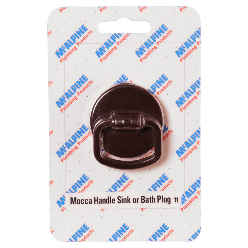 McAlpine McAlpine CARD-11 Mocca Handle Sink Or Bath Plug - BP2H-MO