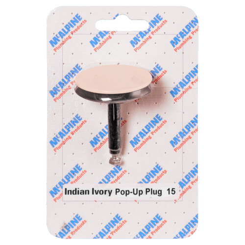 McAlpine McAlpine CARD-15 Indian Ivory Pop-Up Plug - PUPLUG-II
