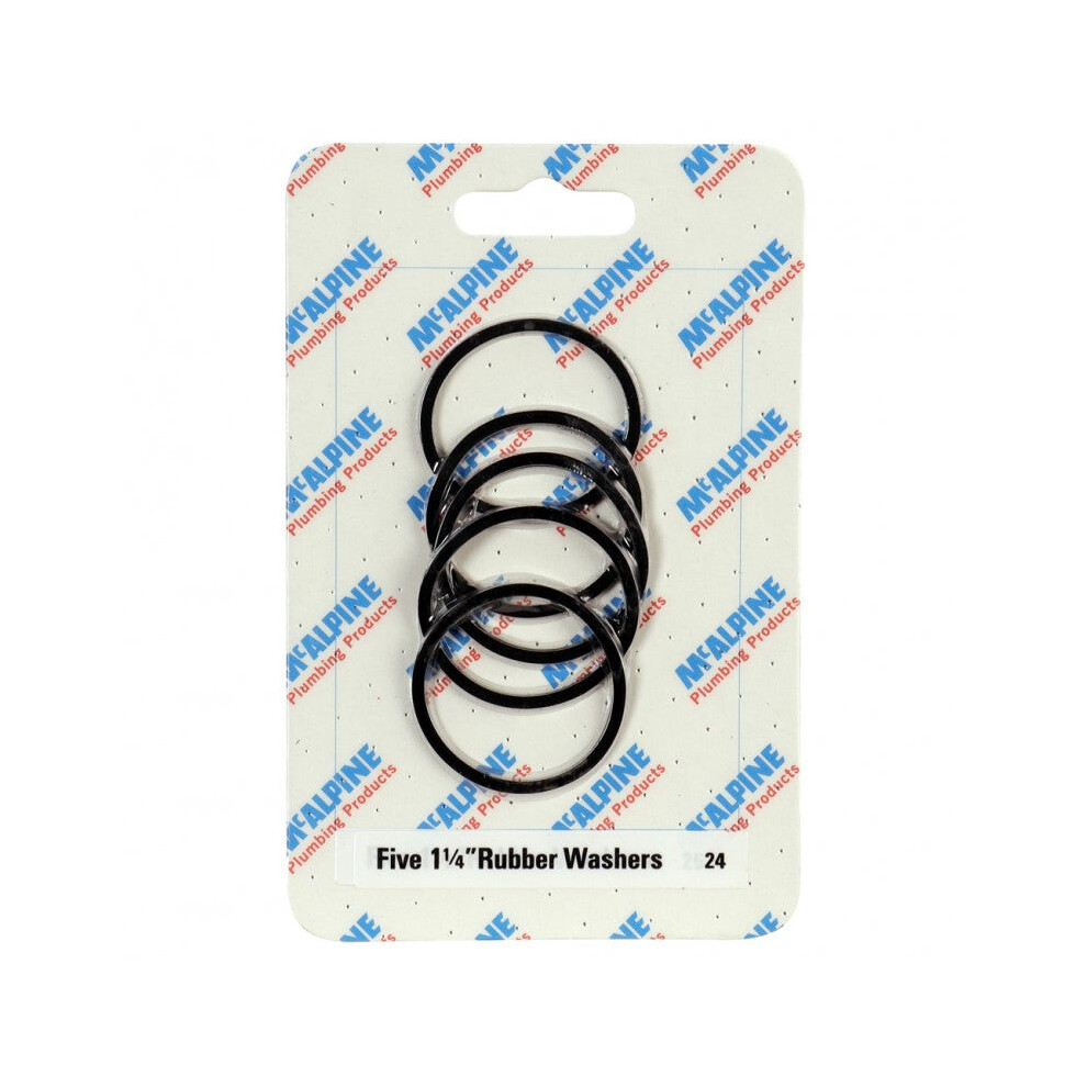 McAlpine CARD-24 Five 1Â¼" Rubber Washers - RW1 x 5