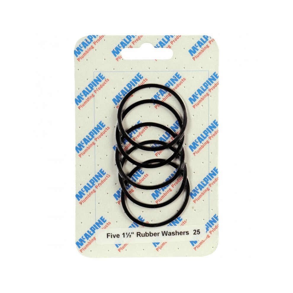 McAlpine CARD-25 Five 1Â½" Rubber Washers - RW2 x 5