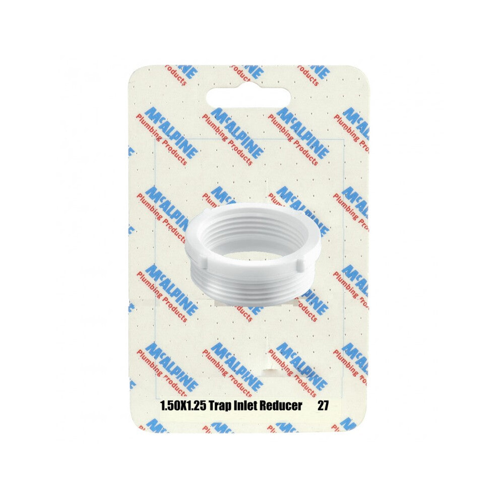 Mcalpine Card-27 1Â½" X 1Â¼" Trap Inlet Reducer - T16 5036484001702
