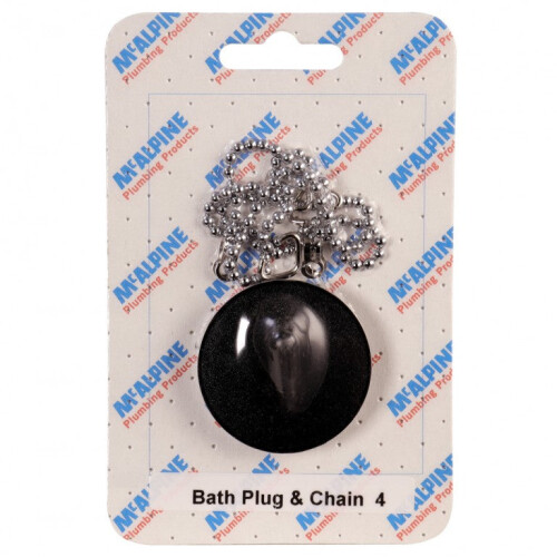McAlpine McAlpine CARD-4 Bath Plug & Chain - BP4 + CH4-18