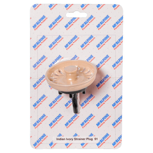 McAlpine McAlpine CARD-51 Indian Ivory Strainer Plug - BSKTOP-ASII
