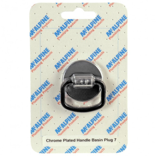 McAlpine McAlpine CARD-7 Chrome Plated Handle Basin Plug - CP1H