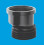 McAlpine McAlpine DC1BL-OS Black 4"/110mm 14mm Offset Drain Connector 1