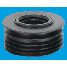McAlpine DC3-BL Black 4"/110mm Drain Reducer Connector