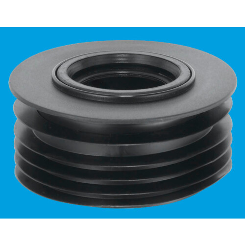 McAlpine McAlpine DC3-BL Black 4"/110mm Drain Reducer Connector