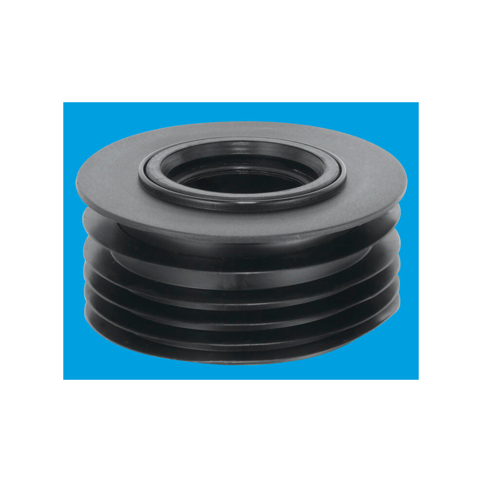 McAlpine DC3-BL Black 4"/110mm Drain Reducer Connector