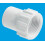 McAlpine McAlpine R6 ¾" Straight Female Overflow Coupling with fixed nut 1
