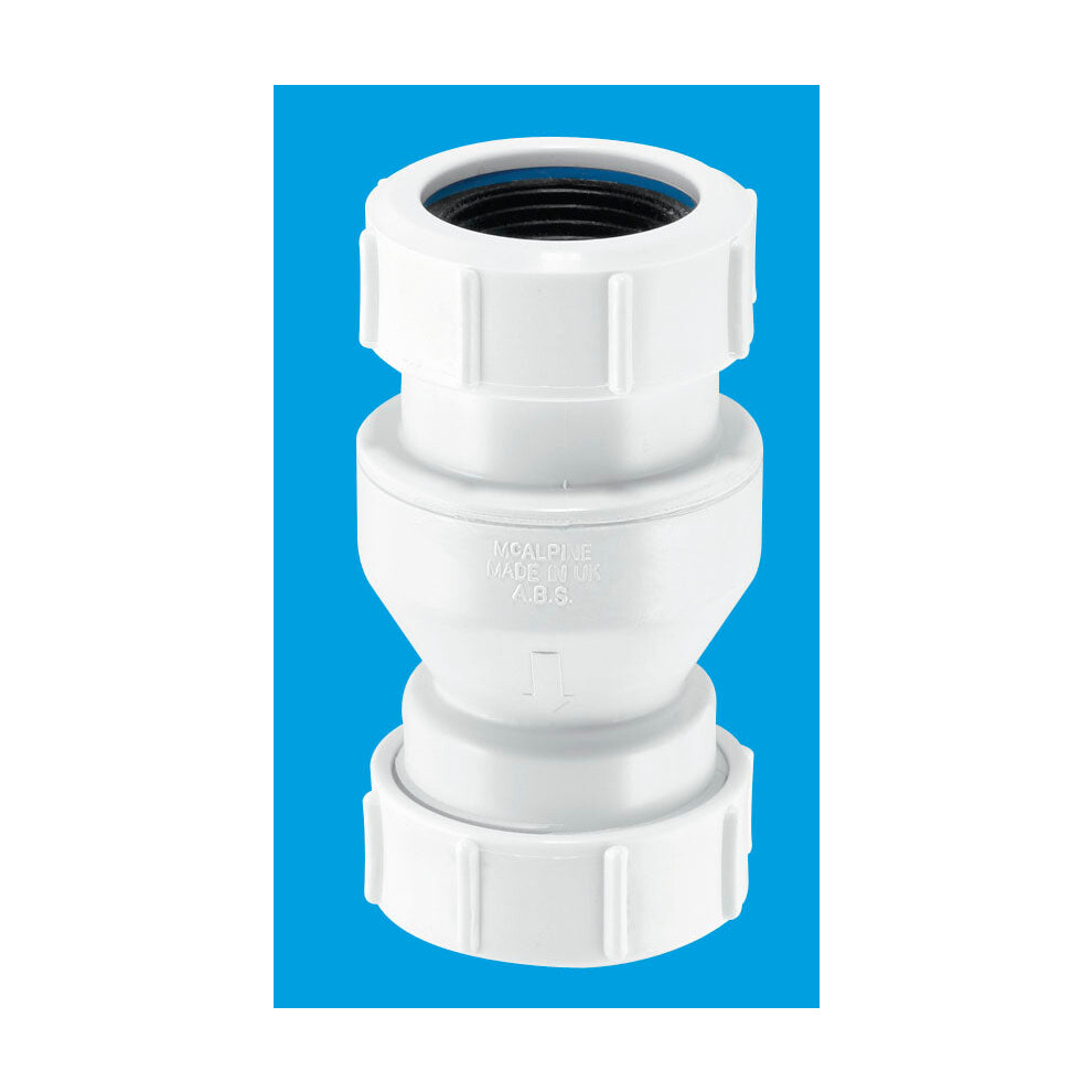 McAlpine In Line Vertical Non Return Valve with Inlet & Outlet Connection for 19/23mm Pipe   CONVALVE-125