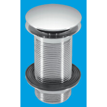 McAlpine No Slot Free Flow Basin Waste with Mushroom Top 1.25'' 60mm Flange 90mm Tail DWU60-CB
