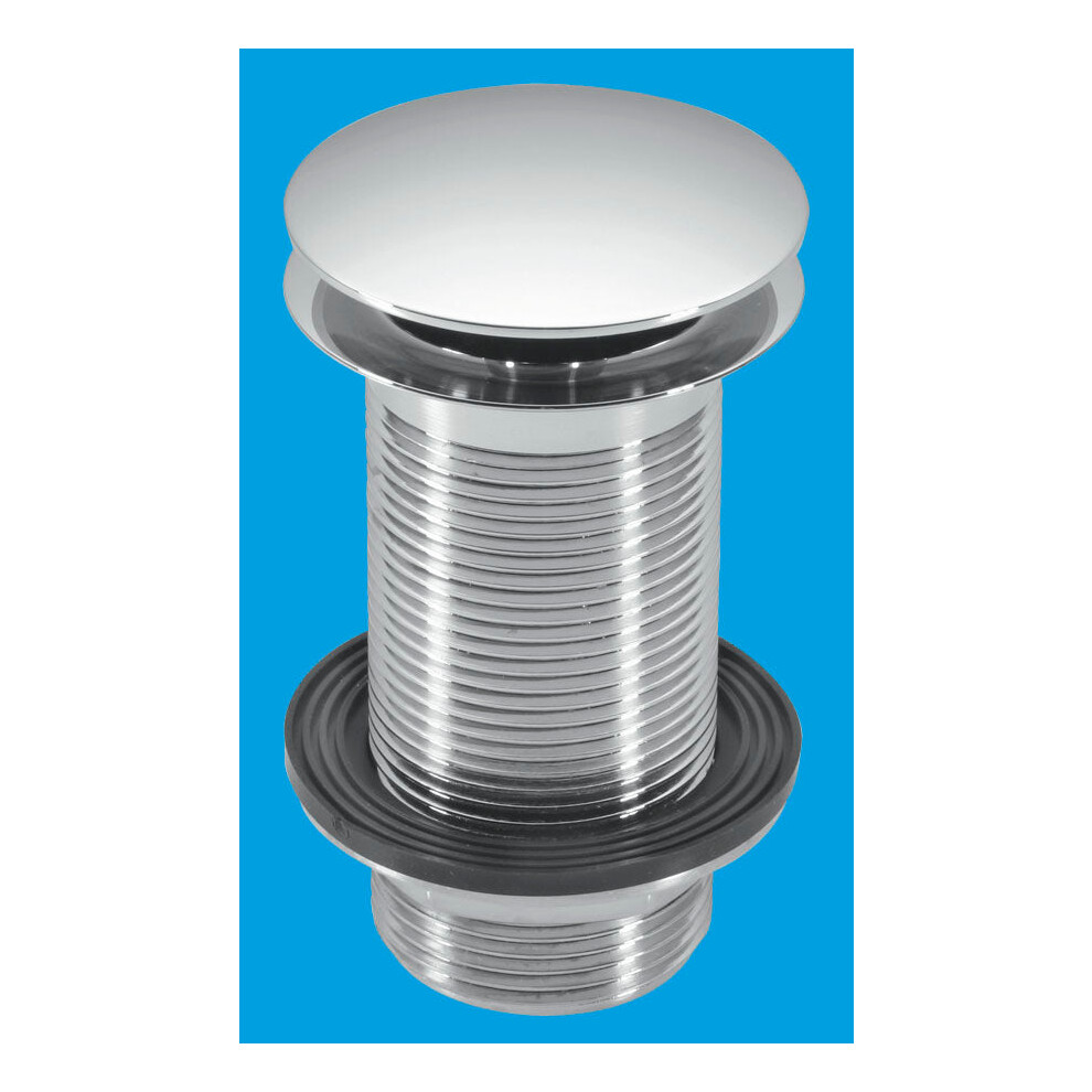 Mcalpine No Slot Free Flow Basin Waste With Mushroom Top 1.25'' 60Mm Flange 90Mm Tail Dwu60-Cb 5036484010681