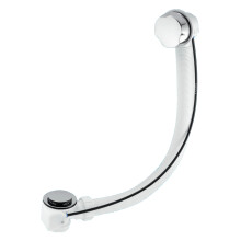 McAlpine PUB-CPB-1M 1½" x 70mm Polished Stainless Steel Flange Pop-Up Bath Waste and Overflow 1M