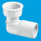 McAlpine McAlpine R8A ¾" 90 Female Overflow Coupling with loose nut 1
