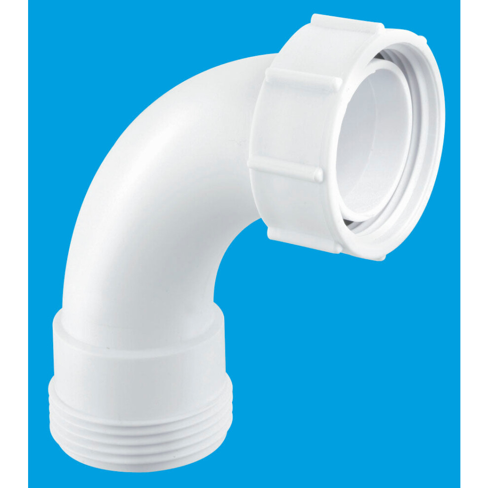Mcalpine S1 1¼" 90 Bend - Bsp Male Thread X Bsp Coupling Nut