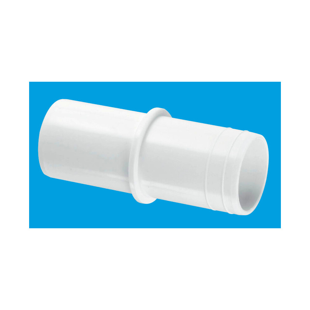 McAlpine S18 1¼" Pushfit Straight Overflow Connector