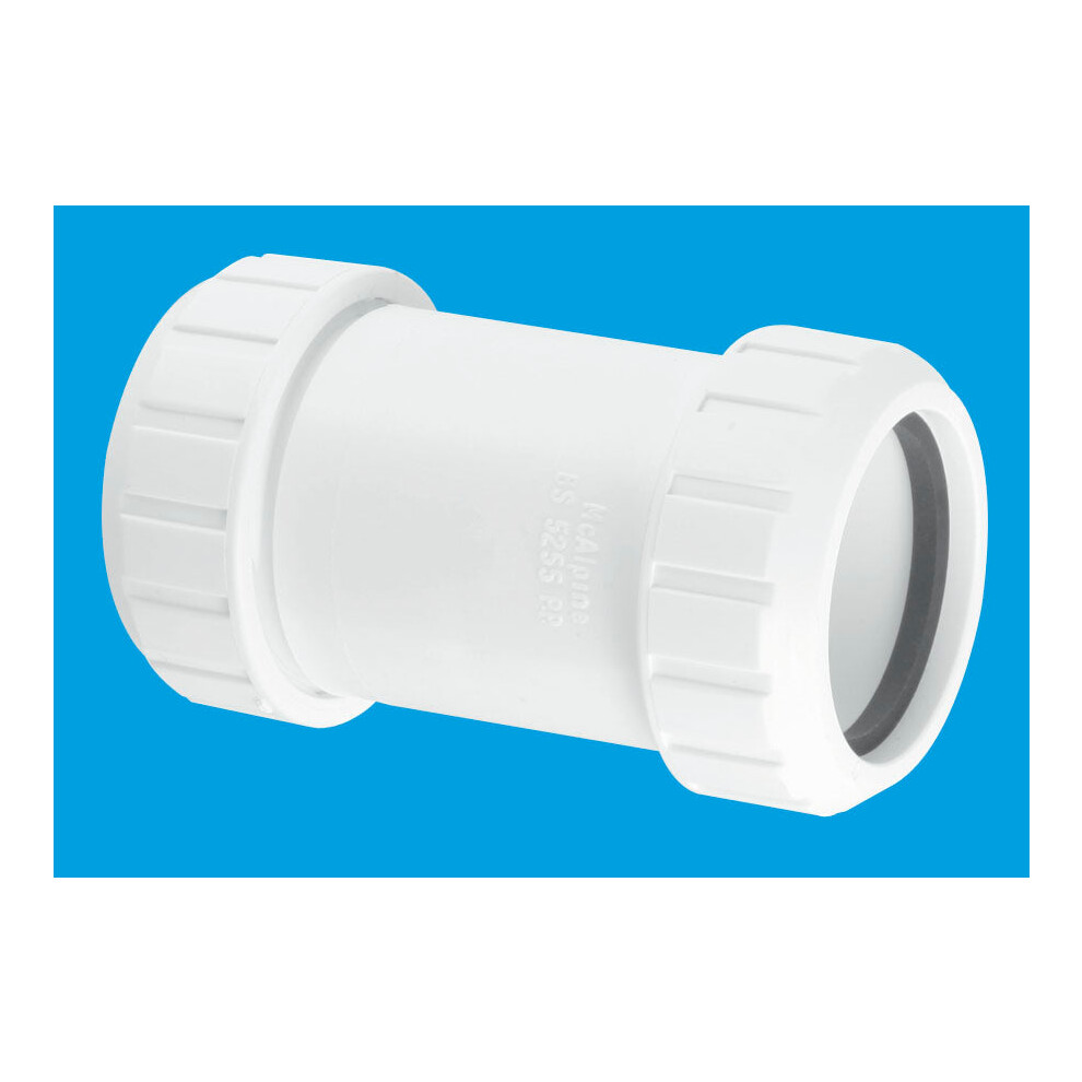 McAlpine S18L 1Â¼" Surefit Straight Connector