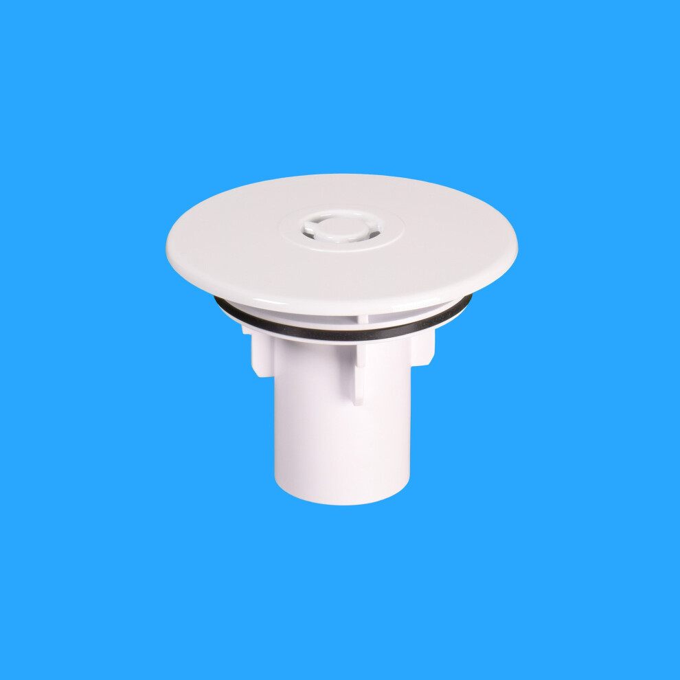 Mcalpine St90whtop+Tube Plastic Flange And Dip Tube For St90 Traps White