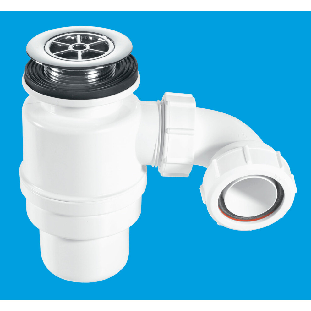 Mcalpine Stw10-Rb 80Mm Water Seal Resealing Shower Trap With Multifit Outlet