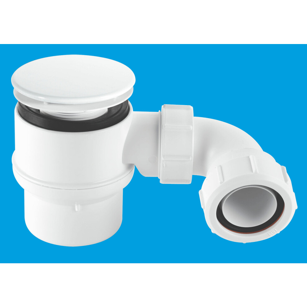 Mcalpine Stw6m-95 50Mm Water Seal Shower Trap With Universal Outlet 5036484050618
